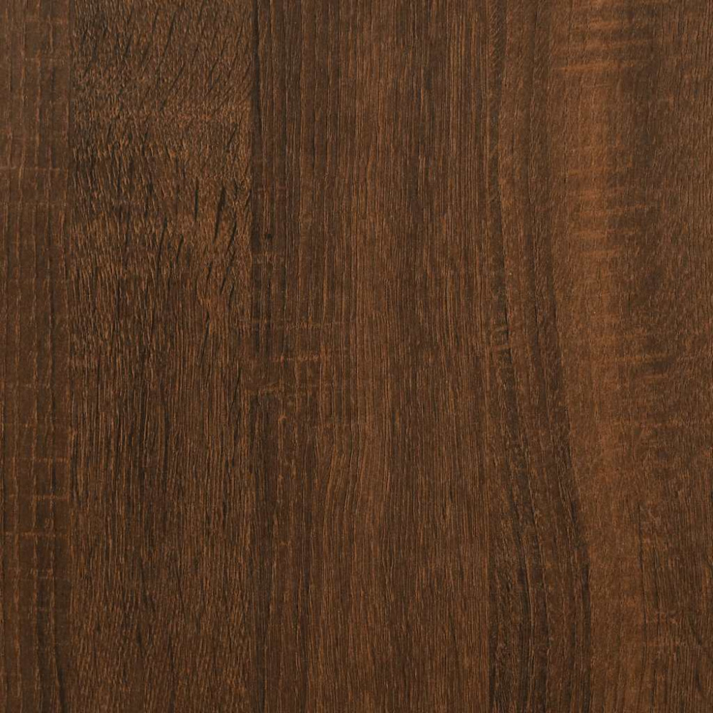 Produktbild för Stereobänk brun ek 121x38x48 cm konstruerat trä