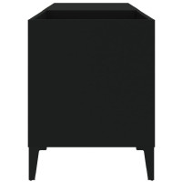 Produktbild för Stereobänk svart 84x38x48 cm konstruerat trä