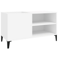 Produktbild för Stereobänk vit 84,5x38x48 cm konstruerat trä