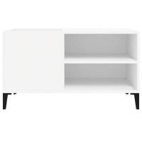 Produktbild för Stereobänk vit 84,5x38x48 cm konstruerat trä