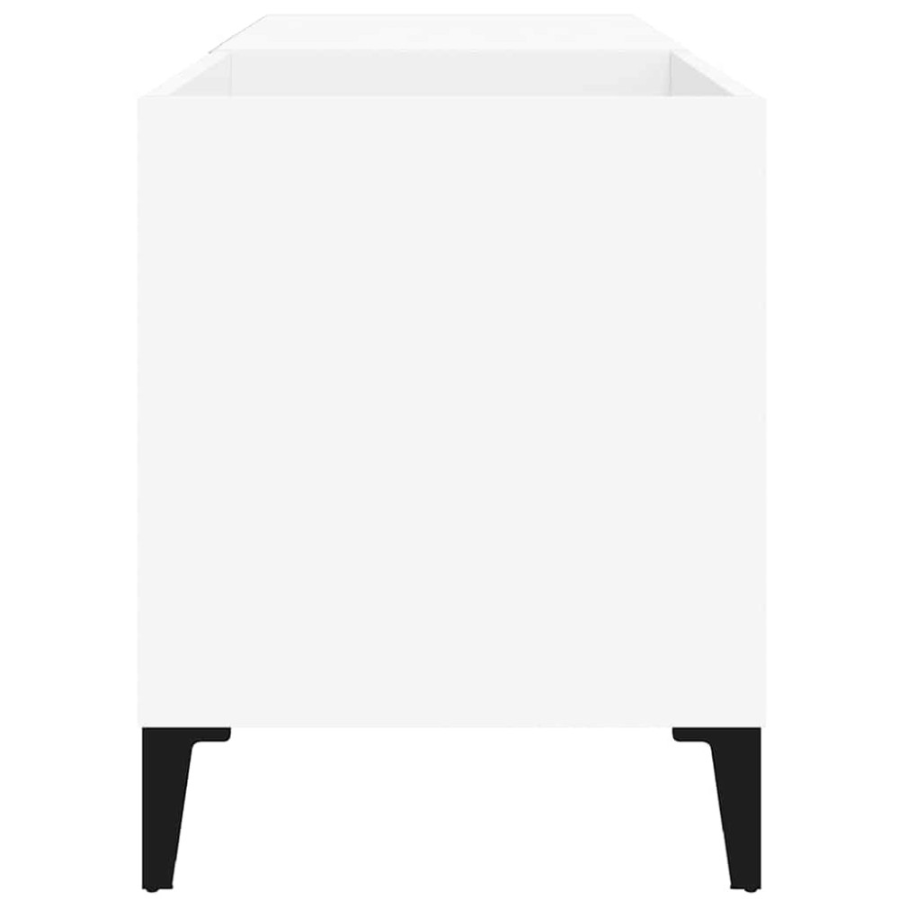 Produktbild för Stereobänk vit 84,5x38x48 cm konstruerat trä