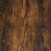 Produktbild för Stereobänk rökfärgad ek 84,5x38x48 cm konstruerat trä