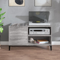 Miniatyr av produktbild för Stereobänk grå sonoma 84,5x38x48 cm konstruerat trä