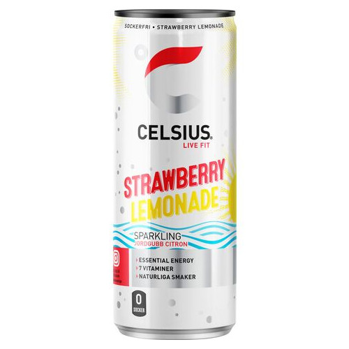 Celsius Strawberry Lemonade Energidryck 35,5cl