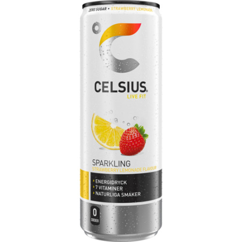 Celsius Celsius Strawberry Lemonade Energidryck 35,5 cl