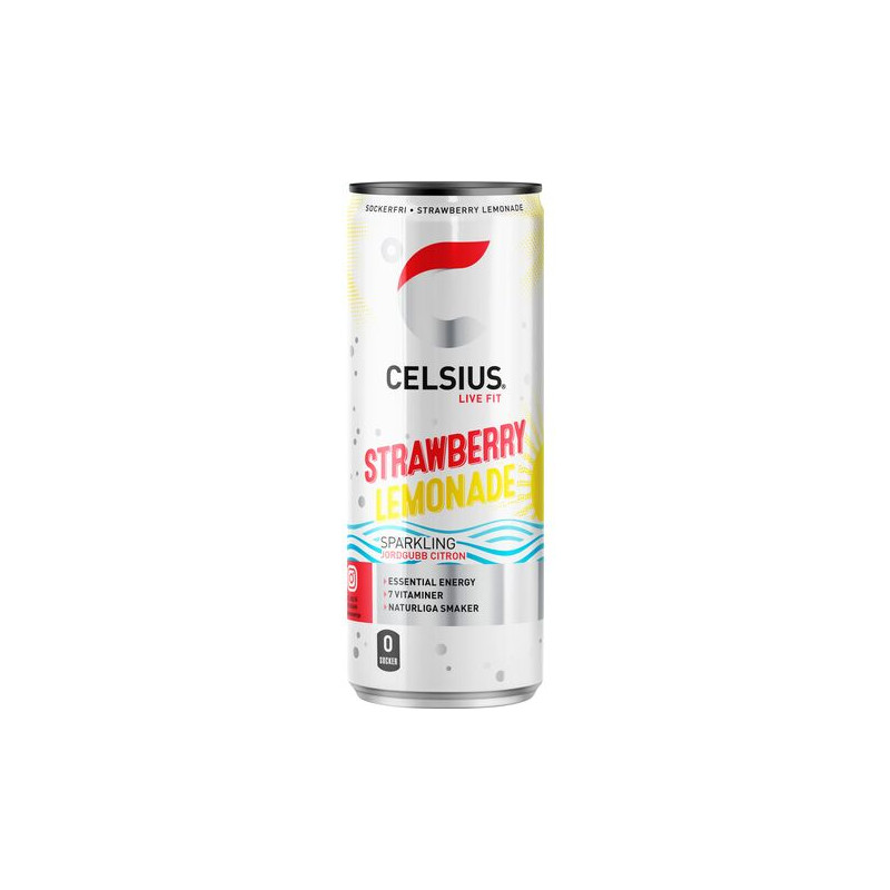 Produktbild för Strawberry Lemonade Energidryck 35,5cl