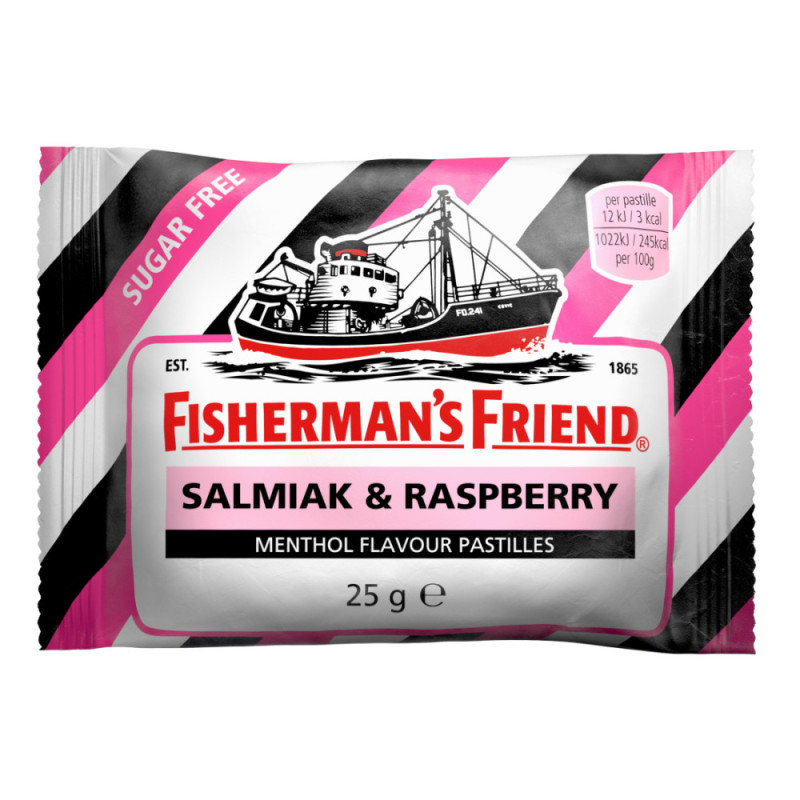 Produktbild för Salmiak & Raspberry Sugar Free 25G