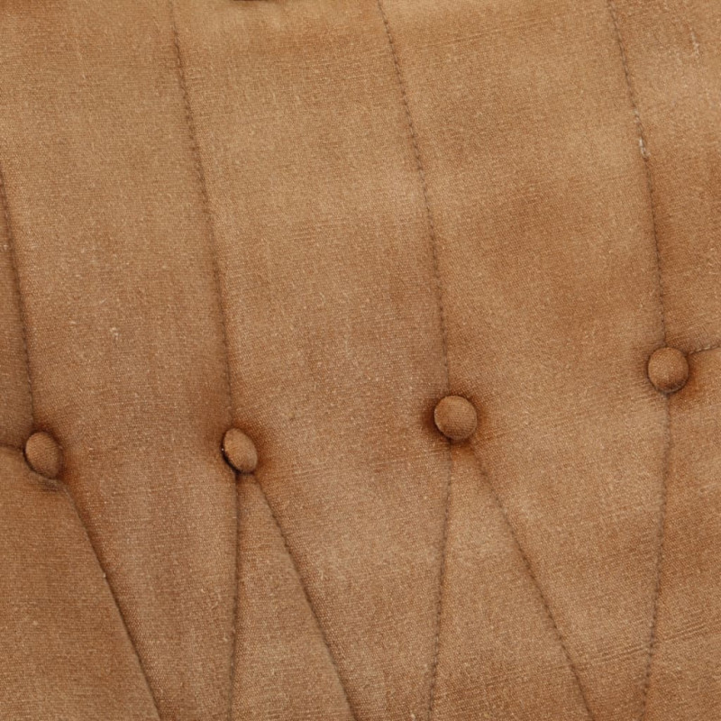 Produktbild för Gungstol brun vintage kanvas