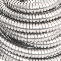 Produktbild för Slang med sprutmunstycke silver 0,6" 30 m rostfritt stål