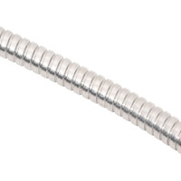 Produktbild för Slang med sprutmunstycke silver 0,6" 15 m rostfritt stål