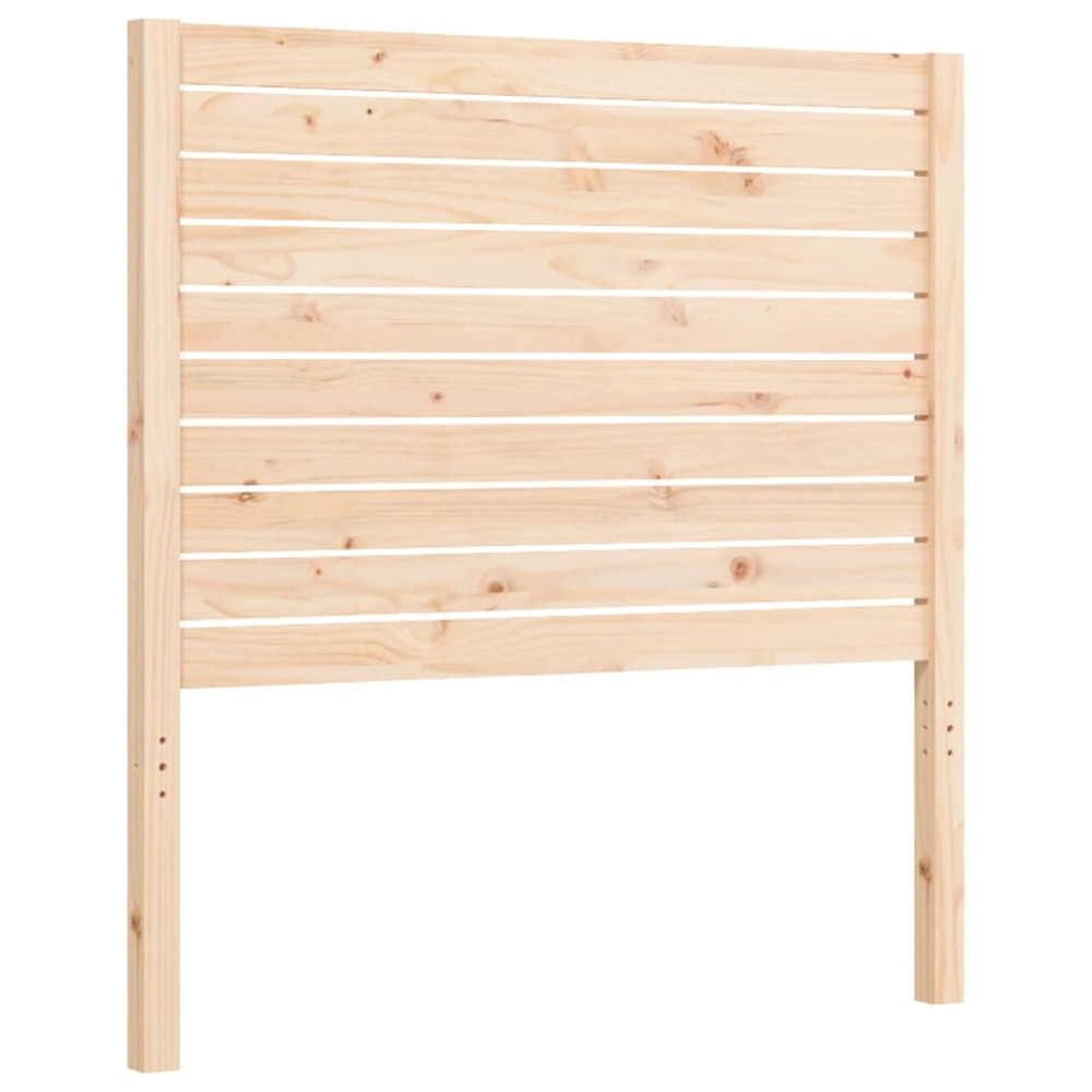 Produktbild för Sängram med huvudgavel 90x200 cm massivt trä