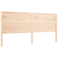 Produktbild för Sängram med huvudgavel 200x200 cm massivt trä