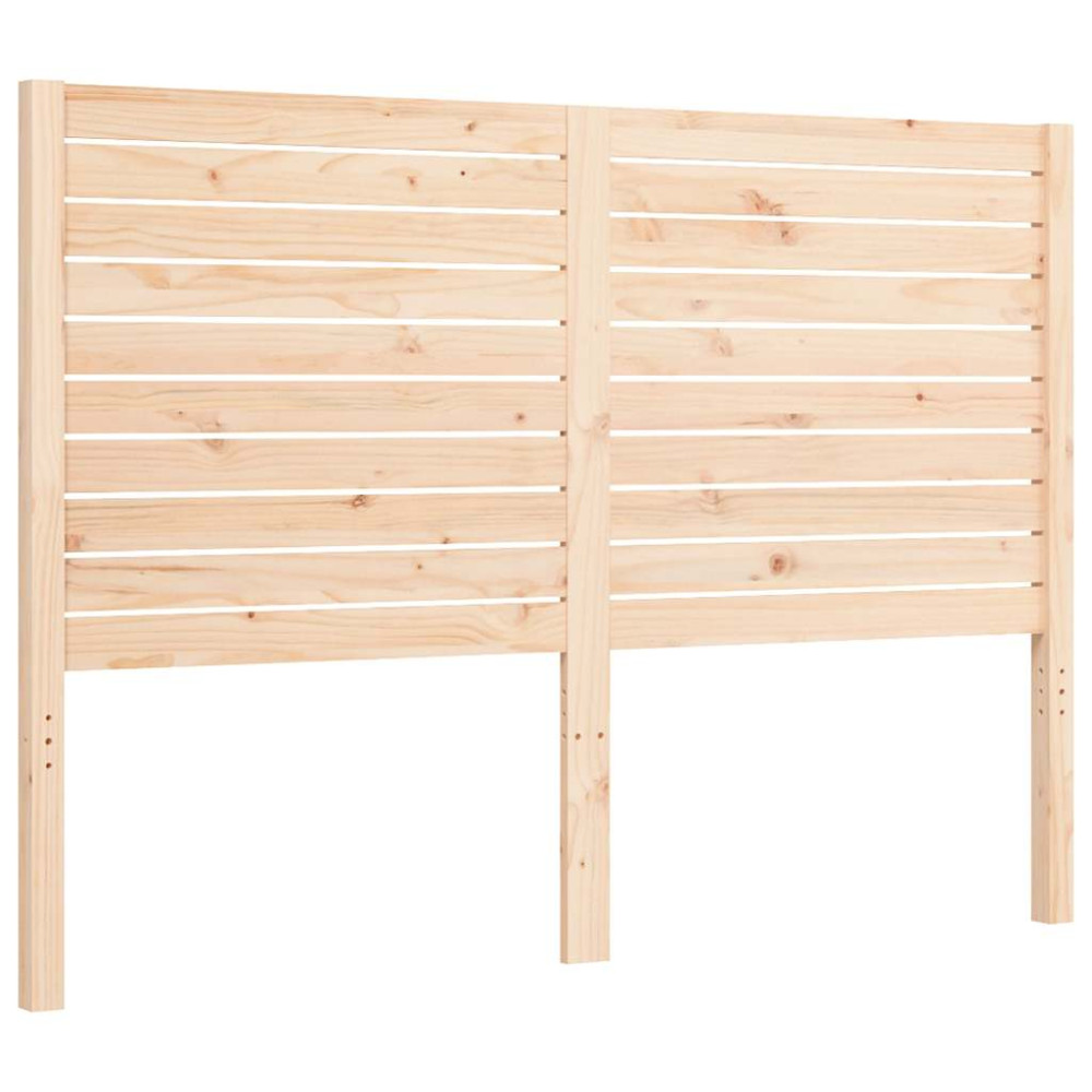 Produktbild för Sängram med huvudgavel 120x200 cm massivt trä