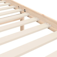 Produktbild för Sängram med huvudgavel 120x200 cm massivt trä