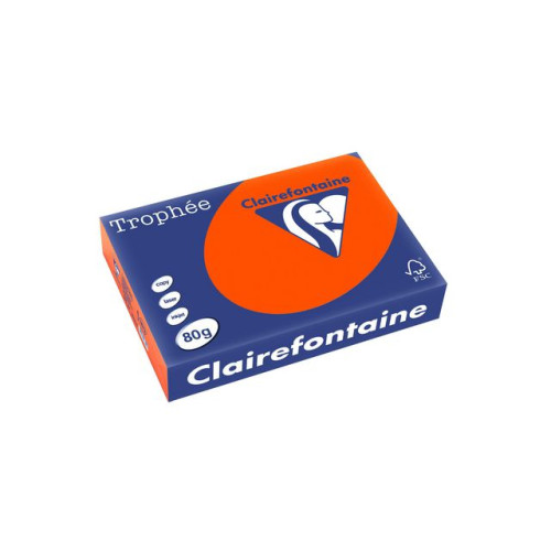 Clairefontaine Kop.ppr TROPHÉE A4 80g oh orange 500/fp