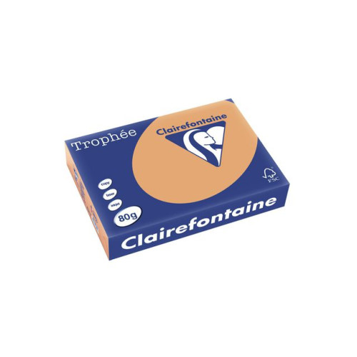 Clairefontaine Kop.ppr TROPHÉE A4 80g oh karamel 500/fp
