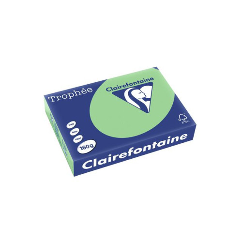 Clairefontaine Kop.ppr TROPHÉE A4 160g oh grön 250/fp