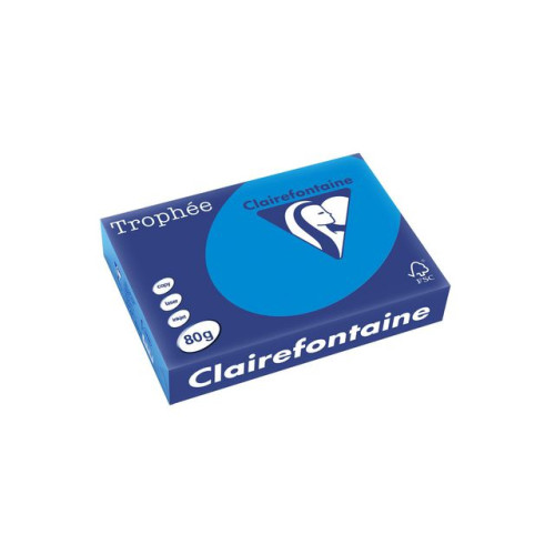 Clairefontaine Kop.ppr TROPHEÉ A4 80g oh djupblå 500/fp