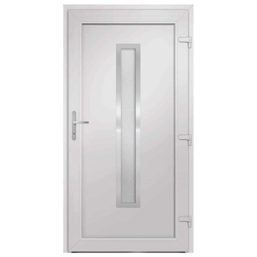 Produktbild för Ytterdörr antracit 88x200 cm PVC