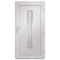 Produktbild för Ytterdörr antracit 88x200 cm PVC
