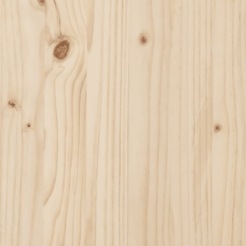 Produktbild för Sängram med huvudgavel massivt trä