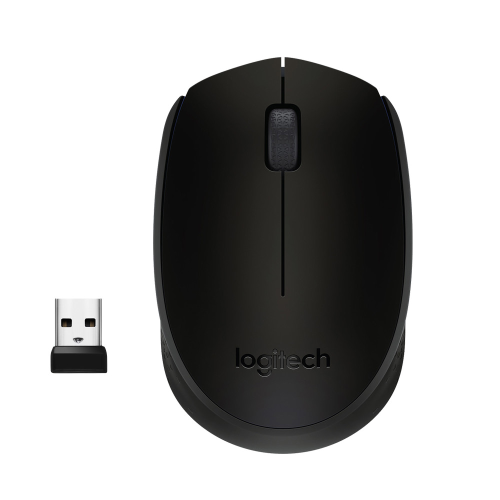Produktbild för Logitech M171 Black-K datormöss Ambidextrous RF Trådlös Optisk 1000 DPI