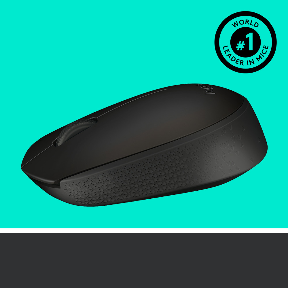 Produktbild för Logitech M171 Black-K datormöss Ambidextrous RF Trådlös Optisk 1000 DPI
