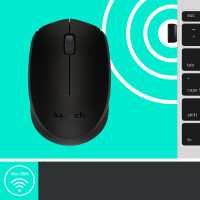 Produktbild för Logitech M171 Black-K datormöss Ambidextrous RF Trådlös Optisk 1000 DPI