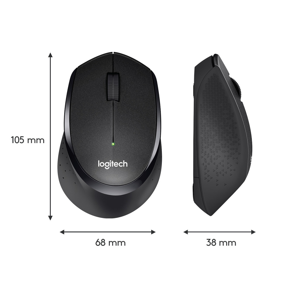 Produktbild för Logitech M330 Silent Plus datormöss högerhand RF Trådlös Mekanisk 1000 DPI