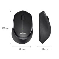 Produktbild för Logitech M330 Silent Plus datormöss högerhand RF Trådlös Mekanisk 1000 DPI