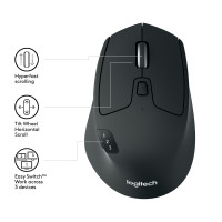Produktbild för Logitech M720 datormöss högerhand Trådlös RF + Bluetooth Optisk 1000 DPI