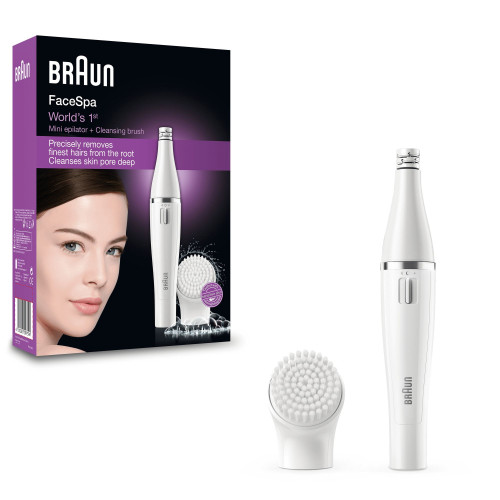 Braun Braun FaceSpa 81458227 epilatorer 10 pincetter Svart, Blå