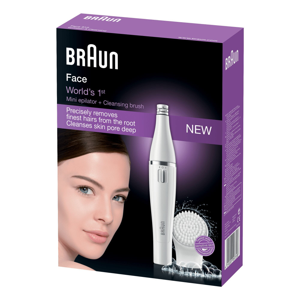 Produktbild för Braun FaceSpa 81458227 epilatorer 10 pincetter Svart, Blå
