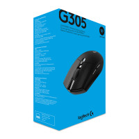 Produktbild för Logitech G G305 datormöss högerhand Trådlös RF + Bluetooth Optisk 12000 DPI