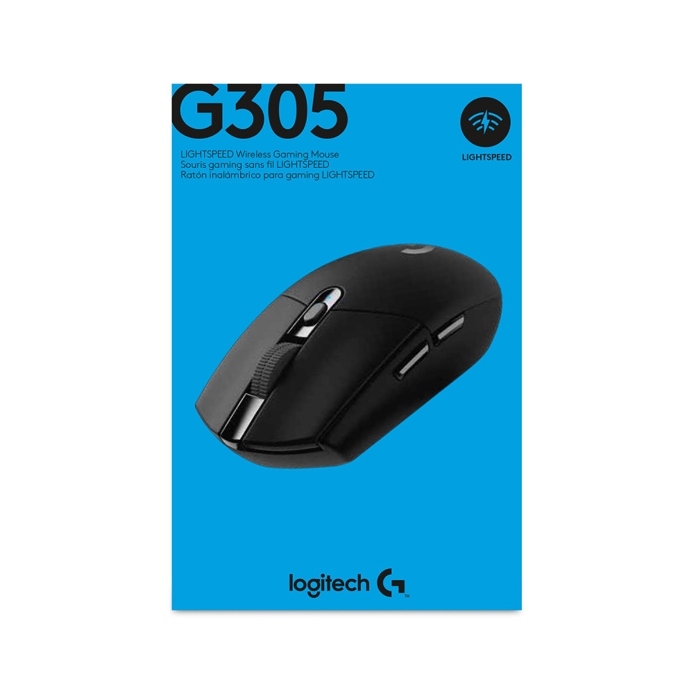 Produktbild för Logitech G G305 datormöss högerhand Trådlös RF + Bluetooth Optisk 12000 DPI
