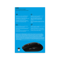 Produktbild för Logitech G G305 datormöss högerhand Trådlös RF + Bluetooth Optisk 12000 DPI