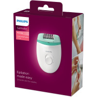 Produktbild för Philips Satinelle Essential BRE224/00 epilatorer 1 pincetter Grön, Vit