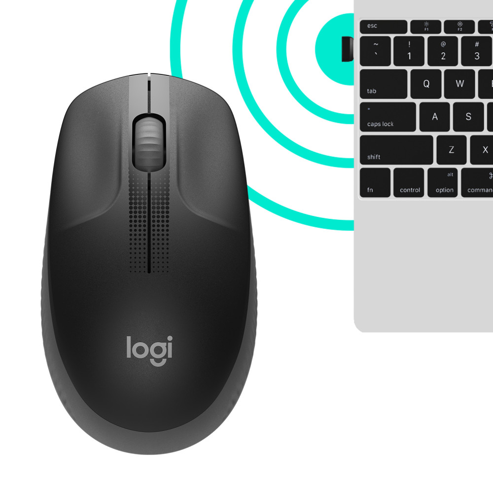 Produktbild för Logitech M190 datormöss Ambidextrous RF Trådlös Optisk 1000 DPI