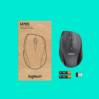 Produktbild för Logitech Customizable Mouse M705 datormöss högerhand RF Trådlös Optisk 1000 DPI
