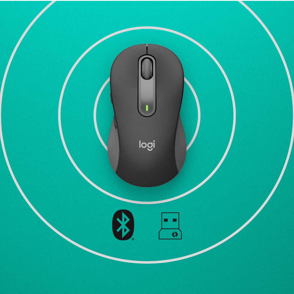 Produktbild för Logitech Signature M650 datormöss högerhand Trådlös RF + Bluetooth Optisk 2000 DPI