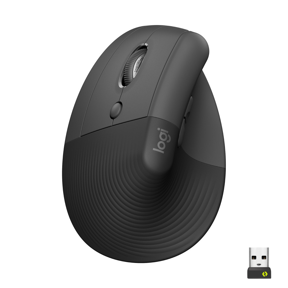 Produktbild för Logitech Lift datormöss vänster hand Trådlös RF + Bluetooth Optisk 4000 DPI