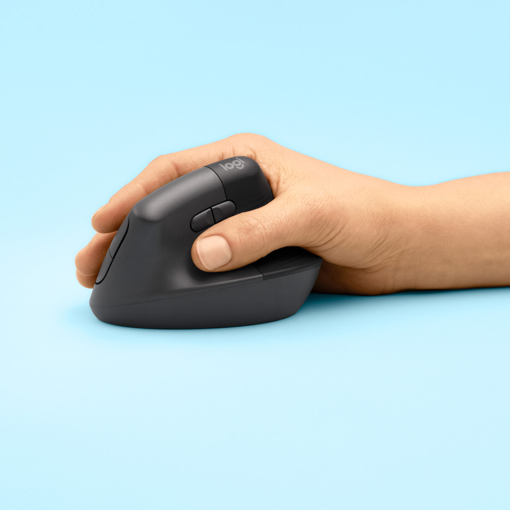 Produktbild för Logitech Lift datormöss högerhand Trådlös RF + Bluetooth Optisk 4000 DPI