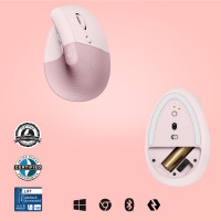 Produktbild för Logitech Lift datormöss högerhand Trådlös RF + Bluetooth Optisk 4000 DPI