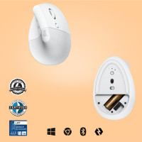 Produktbild för Logitech Lift datormöss högerhand Trådlös RF + Bluetooth Optisk 4000 DPI