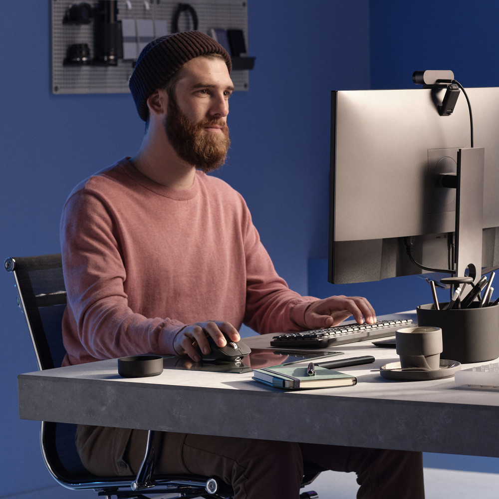 Produktbild för Logitech MX Master 3S datormöss högerhand Trådlös RF + Bluetooth laser 8000 DPI