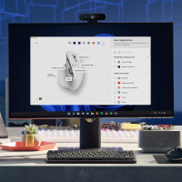 Produktbild för Logitech MX Master 3S datormöss högerhand Trådlös RF + Bluetooth laser 8000 DPI