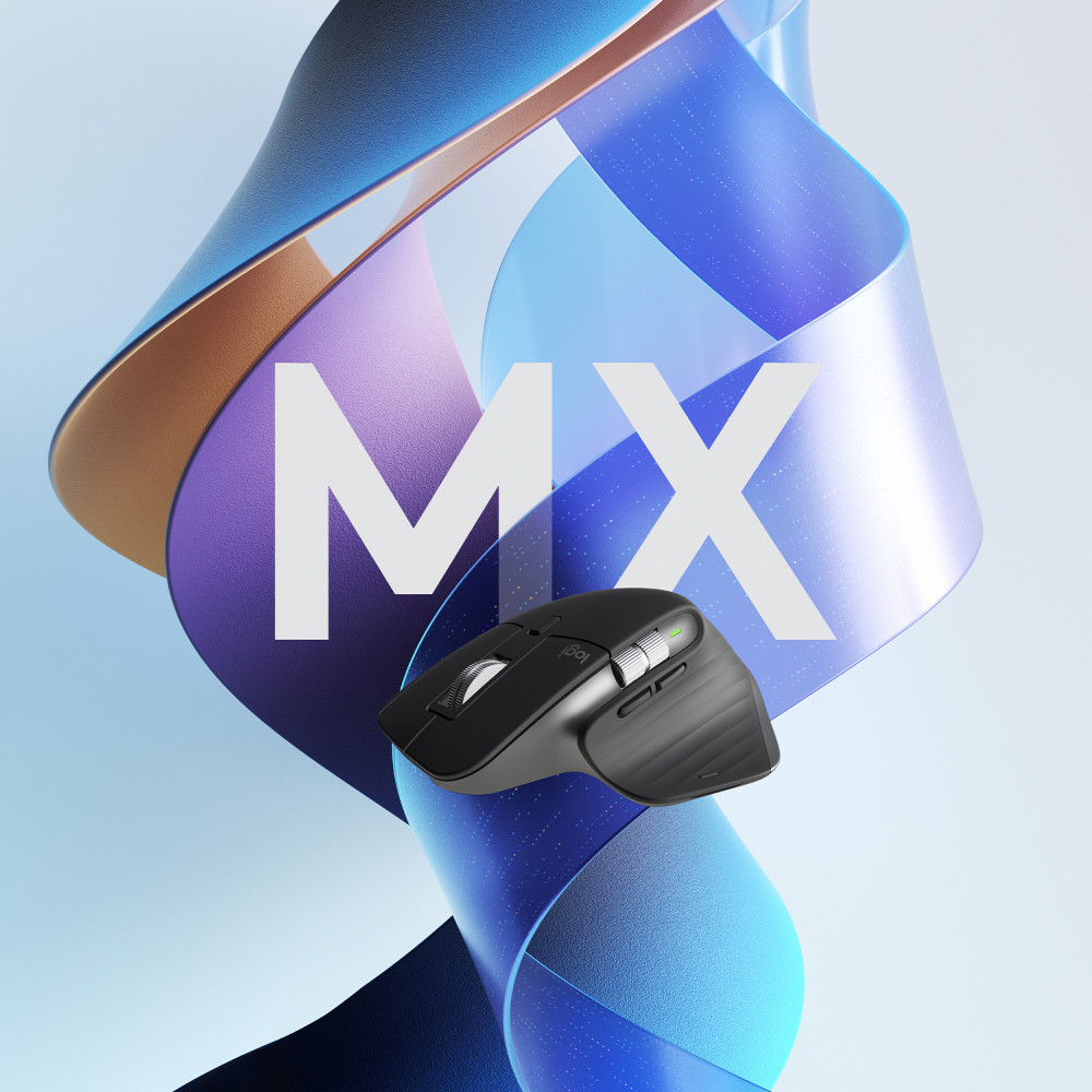 Produktbild för Logitech MX Master 3S datormöss högerhand Trådlös RF + Bluetooth laser 8000 DPI