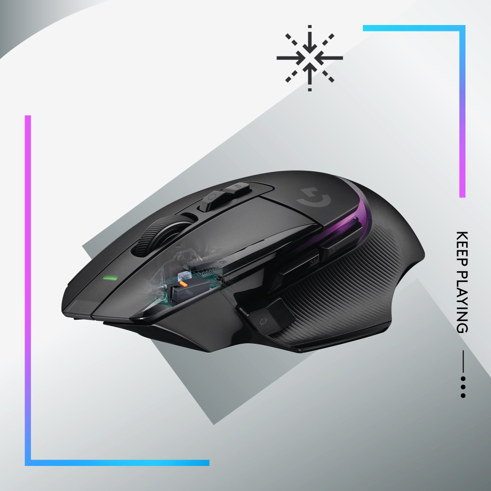 Produktbild för Logitech G G502 X Plus datormöss högerhand RF Trådlös Optisk 25600 DPI