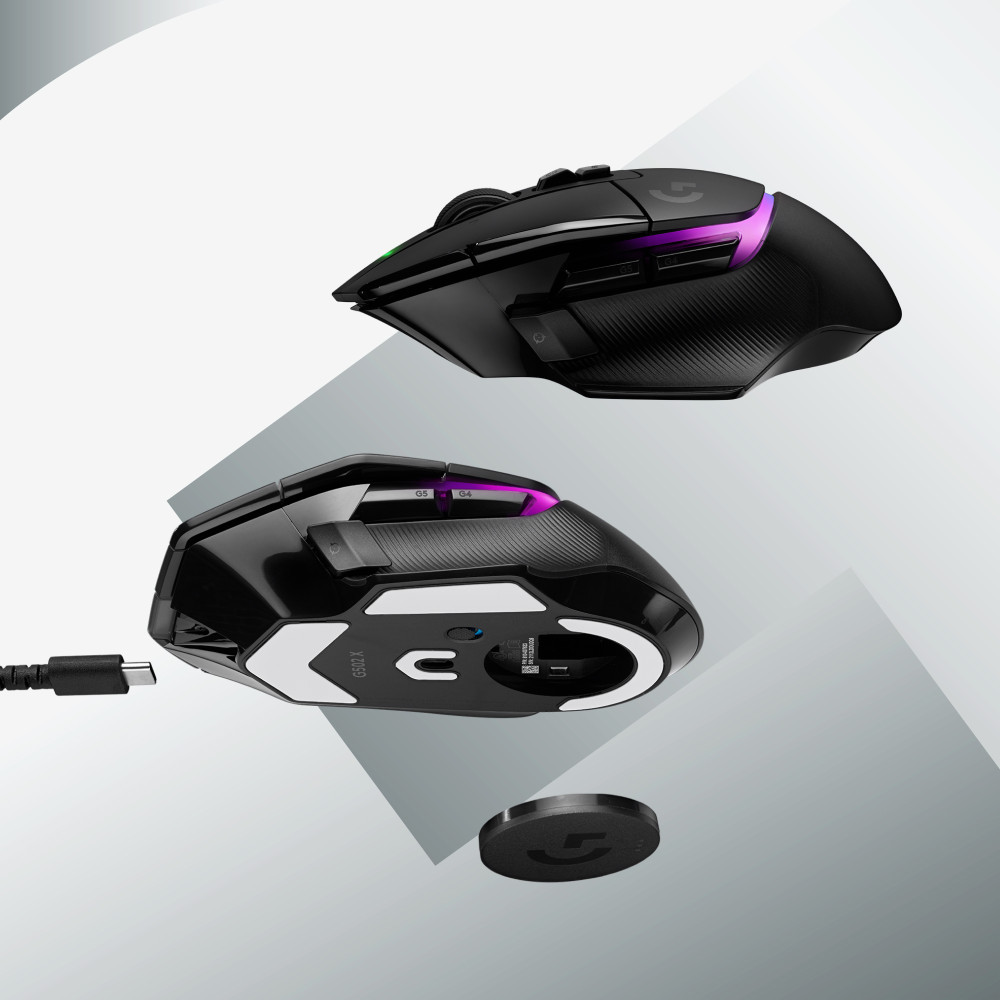 Produktbild för Logitech G G502 X Plus datormöss högerhand RF Trådlös Optisk 25600 DPI