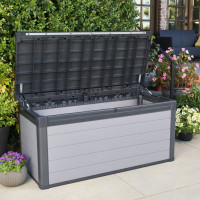 Produktbild för 440525 Keter Garden Storage Box "Premier" 570 L Grå